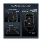 Al-Kar Ticaret Aula SC620 PAW3311 Sensör 12000 Dpı 1000Hz Kablolu ve Kablosuz Gaming Oyuncu Mouse Siyah
