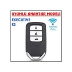 Al-Kar Ticaret Autohan Keys Civic, Accord, Cr-V, Xr-V Uyumlu Beyaz Altın Akıllı Anahtar Kılıfı, Anahtarsız Çalıştırma Smart Model - 0-Koyu Mavi - Option-1