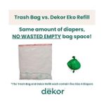 Al-Kar Ticaret Bebek Bezi Dekor Eko Klasik Bebek Bezi Kovası Yedekleri | 4'lü Paket - 000-Siyah - Option-1