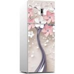 Al-Kar Ticaret Buzdolabı Kaplama Dolap Kaplama Etiketi 3D Pembe Ağaç - 00 Beyaz - Option-1