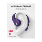 Al-Kar Ticaret By Aerofit Pro, Güvenli Uyum, Ergonomik Tasarım, Ldac ile Zengin Ses, Bluetooth 5.3, Ipx5 Suya Dayanıklı, 46 Saat Çkablosuz Kulaklıklar, Mor - -- - Option-1