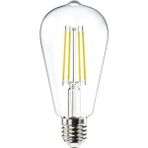 Al-Kar Ticaret E27 Filaman Lamba ST64, Sarı Işık 4W 470LM 2700K Clear - 0,5 W - Altın