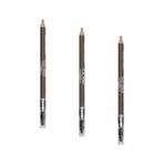Al-Kar Ticaret Fırçalı Yumuşak Uçlu Belirginleştirici Kahverengi Kaş Kalemi-Eyebrow Expert Powdery Liner 103 Brown (3 Paketi) - 0-Siyah