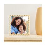 Al-Kar Ticaret Frames Halat Tasarım Metal Çerçeve, Altın, 4x4 - -- - Option-1