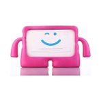 Al-Kar Ticaret Galaxy Tab T580 P580 T590 ile Uyumlu Kılıf Çocuklara Özel Silikon T595 T597 T585 P585 Pembe Koyu - Option-1 - Altın