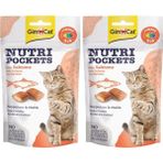 Al-Kar Ticaret Gimcat Nutripockets Kedi Ödülü Somon Omega 3&6 60 gr 2li Paket - 0,35 lt