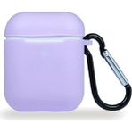 Al-Kar Ticaret Happy Airpods 2/1 Nesil Uyumlu Kılıf Silicone Fit (Silikon) Lila Renk - Option-1 - Altın