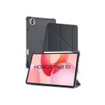 Al-Kar Ticaret - Honor Pad 10 12.1 Inç ile Uyumlu Standlı Kalem Bölmeli Uyku Modlu Akıllı Tablet Kılıf Kapak - Siyah - Option-1 - Altın