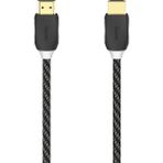 Al-Kar Ticaret Hs HDMI Ethernet, Altın Uç, Örgü Kablo, Siyah, 1.5 - Option-1 - Ahşap