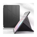 Al-Kar Ticaret iPad Air 11 M4 Için Kılıf A2902 11 Inç (2026) Kalem Koyma Bölmeli, Stand Olan, Uyku Modlu Silikon Arka Yüzey Deri, Ergonomik Yapılı, Attractive Smart Cover Siyah - Option-1 - Altın