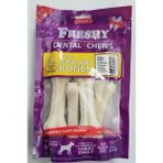 Al-Kar Ticaret Irem Freshy Beyaz Press Deri Köpek Çiğneme Kemiği. 35-40GR 4 Adet. 145GR - Option-1