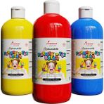 Al-Kar Ticaret Kırmızı-Mavi-Sarı Parmak Boyası 3'lü Set 3X500GR - -- - Option-1