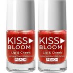 Al-Kar Ticaret Kıss & Bloom Doğal Görünümlü Dudak ve Yanak Renklendirici Lip & Cheek Peach 11 ml (2 Paketi) - Option-1