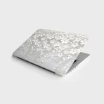 Al-Kar Ticaret Laptop Bilgisayar Notebook Pc Kaplama Etiketi 3D Beyaz Yapraklar - 00 Beyaz - Option-1