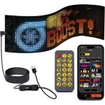 Al-Kar Ticaret LED Ekran Matrix Panel Cama Yapışan En Büyük Boy 16X96 LED Sayısı Araba Yazısı 12CM-59.5CM - Lisinya