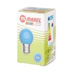 Al-Kar Ticaret LED Gece Lambası, 1 W, Mavi - 0,5 W - Altın