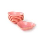 Al-Kar Ticaret Mat Pembe Altın Fileli Kalp Çerezlik/sosluk 14 cm 6 Adet - Option-1