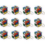 Al-Kar Ticaret Mini Rubik Küp Anahtarlık Seti, Renkli Bulmaca Oyuncağı, Zeka Küpü Mini Anahtarlık 12 Adet