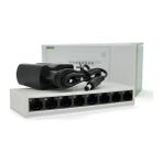 Al-Kar Ticaret Nr4 8 Port Switch LED Işıklı 100MBPS Ethernet Internet Dağıtıcı Ağ Hub Ev Ofis Için (8 Adet 100MBPS Port) - Option-1 - Beyaz
