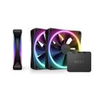 Al-Kar Ticaret Nzxt F120 Rgb Duo Üçlü Paket - Rgb Kontrolörlü 3 x 120 mm Çift Taraflı Rgb Fanlar - 20 Ayrı Adreslenebilir LED - Dengeli Hava Akışı ve Statik Basınç - Akışkan Dinamik Rulman - Pwm - Siyah - 0 - Siyah