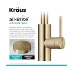 Al-Kar Ticaret Oletto Aşağı Çekmeli Tek Saplı Mutfak Bataryası Quickdock Üstten Montajlı Kurulum Kurulumu Noktasız Antika Şampanya Bronzu, 38 Cm, KPF-2620SFACB - Altın