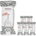 Al-Kar Ticaret Perfectfit Çöp Torbası, Çoklu Paket (H – 50 L/60 L) Ekstra Güçlü Çöp Torbaları, Çekme Bantlı, 6 Rulo (120 Çöp Torbası) - 000-Siyah - Option-1