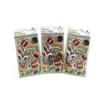 Al-Kar Ticaret Productions Çıkartma Çeşitleri Paketi, Futbol, 3'lü Paket, 3 Parça - Option-1 - -50 C