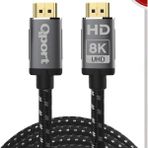 Al-Kar Ticaret Qport Q-HDMI215 5m HDMI 2.1V 8k Örgülü Altın Uçlu - Option-1 - Ahşap