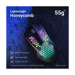 Al-Kar Ticaret Redragon M987 Hafif 55G Petek Oyun Faresi Rgb Arkadan Aydınlatmalı Kablolu 6 Düğmeler Programlanabilir 12400 Dpı Windows Pc Bilgisayar Için