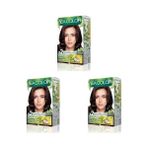 Al-Kar Ticaret Sea Color Amonyaksız, Vegan, Doğal, Besleyici Kalıcı Saç BOYASI%100 Beyaz Kapama (1 Paket 2 x 50 ml Boya & Oksidan) (Çikolata 5.77) (3 Paketi)