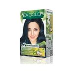 Al-Kar Ticaret Sea Color Amonyaksız, Vegan, Doğal, Besleyici Kalıcı Saç BOYASI%100 Beyaz Kapama (1 Paket 2 x 50 ml Boya & Oksidan) (Mavi Siyah 1.1)