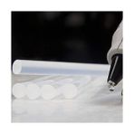 Al-Kar Ticaret Şeffaf Silikon Çubuğu Standart Kalın 11MM x 21.5cm – 10'lu Paket Çubuk Silikon - 100 x 100 cm - (ClearEyelets)Black-RadiantOrchid