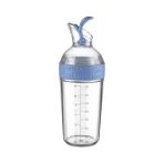 Al-Kar Ticaret Sızdırmaz Yağdanlık Sosluk Sirke Şişesi 350ML Dekoratif Renkli Ayçiçek Yağı Sıvı Yağ Yağlık Damlatmaz Kapaklı Estetik (Mavi) - Option-1