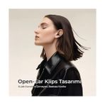Al-Kar Ticaret Soundpeats Air Clip Open-Ear Enc Ows Bluetooth 5.4 Kablosuz Kulaklık Siyah - -- - Option-1