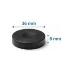 Al-Kar Ticaret Star Plastik Tavla Pulu 36 Mm. – Siyah & Krem Plastik Tavla Taşı | 8 mm Kalınlık, Dayanıklı ve Pürüzsüz Yüzey, No:4 Pullar - 2 Adet - Option-1