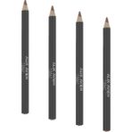 Al-Kar Ticaret Uzun Süre Kalıcı Dağılma Yapmayan Nemlendirici Dudak Kalemi - Lipliner Pencil 01 Peach Nude (4 Paketi) - Siyah