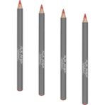 Al-Kar Ticaret Uzun Süre Kalıcı Dağılma Yapmayan Nemlendirici Dudak Kalemi - Lipliner Pencil 14 Pomegranate Flower (4 Paketi) - Siyah