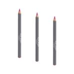 Al-Kar Ticaret Uzun Süre Kalıcı Dağılma Yapmayan Nemlendirici Dudak Kalemi - Lipliner Pencil Gipsy Pink (3 Paketi) - Siyah