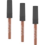 Al-Kar Ticaret Uzun Süre Kalıcı Kadifemsi Kuruma Yapmayan Mat Likit Ruj - Lipstick 501 Caramel Nude (3 Paketi) - Option-1
