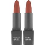 Al-Kar Ticaret Uzun Süre Kalıcı Yoğun Renk Veren Nemlendirici Parlak Ruj - Glossy Lipstick 310 Spicy Terracotta (2 Paketi) - Option-1