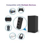 Al-Kar Ticaret Xbox Serisi X/s Için 4 Bağlantı Noktalı USB Hub 2.0, Xbox Serisi X/s Konsolu ile Uyumlu Yüksek Hızlı USB Hub Splitter Genişletme Adaptörü - Option-1
