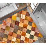 Al-Kar Ticaret Yer Kaplama Zemin Kaplama Folyosu 65X130 cm Ahşap Doku Kolaj - Option-1