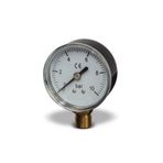 AL-MAK Manometre 0-10 Bar - 1/4" Alttan Dış Dişli - Çap 50mm