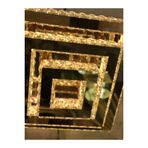Ala Aydinlatma Plaket Kristal Tas Islemeli 304 Sari Paslanmaz Ledli00