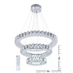 Ala Aydinlatma Plaket Kristal Tasli Gold Paslanmaz Ledli Kumandali Avize Al-6167-3 Krom0