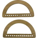 Ala Depo Ahşap Çanta Sapı Mdf Kulp Açık Meşe (1 Çift) - Standart - Renkli