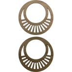 Ala Depo Ahşap Çanta Sapı Mdf Kulp Açık Meşe Zebra Desen (1 Çift) - Standart - Renkli