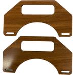 Ala Depo Ahşap Çanta Sapı Mdf Kulp Ceviz (1 Çift) - Standart - Renkli