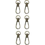 Ala Depo Kanca 1 cm Çanta Aksesuarı (6 Adet) Light Gold - Standart - Renkli