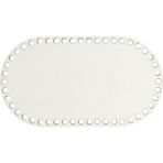 Ala Depo Oval Ahşap Sepet Tepsi Tabanı 22 x 12 cm Beyaz 3 mm MDF Çift Yüz Lazer Kesim